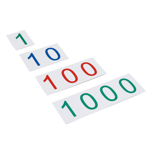 Plastic Number Cards: Small, 1-1000 (NL)