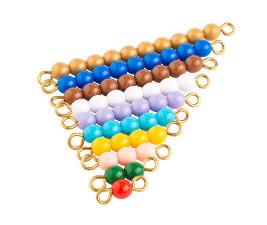 GonzagArredi Coloured Bead Stair 1-10:  Individual Beads: 1 Set (NL)