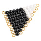 GonzagArredi Black And White Bead Stairs: Individual Beads: 1 Set (NL)