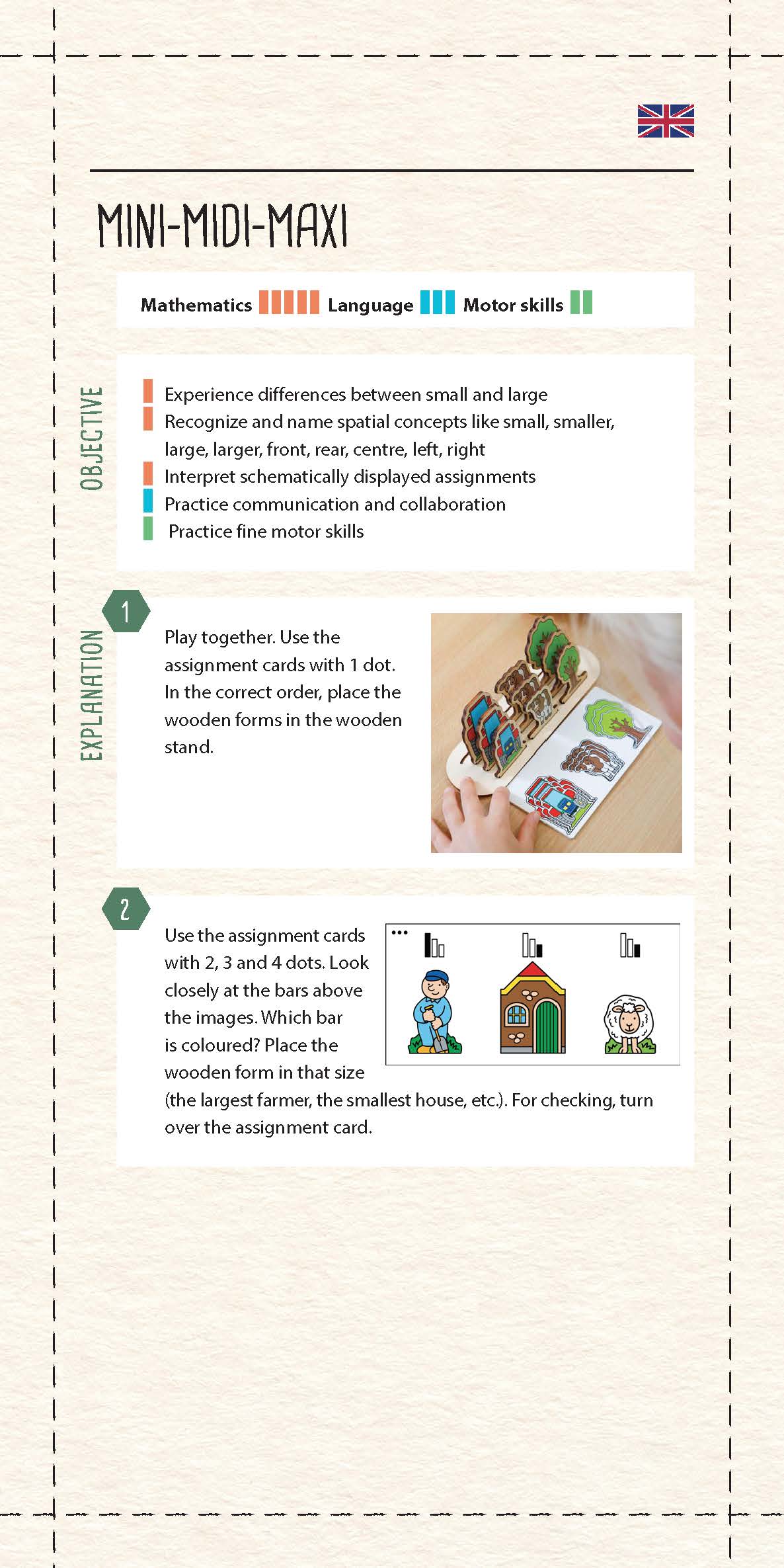 Mini-midi-maxi Size and Position Game by Educo (NL)