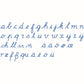 Nienhuis Medium Movable Alphabet: International Cursive - Blue (NL)