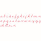 Nienhuis Medium Movable Alphabet, US Cursive, Red (NL)