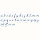 Nienhuis Medium Movable Alphabet, US Cursive, Blue (NL)