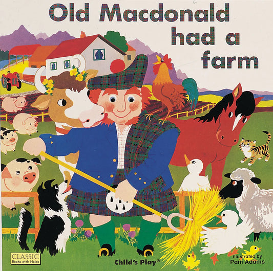 Book with holes: Old Macdonald Illustrated by Pam Adams