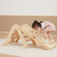Wooden Climbing Set with Arch, Triangle and Board