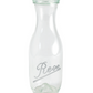 SET OF TWO 1062ml REX water bottles with pyramid base and prism lids. Model 906