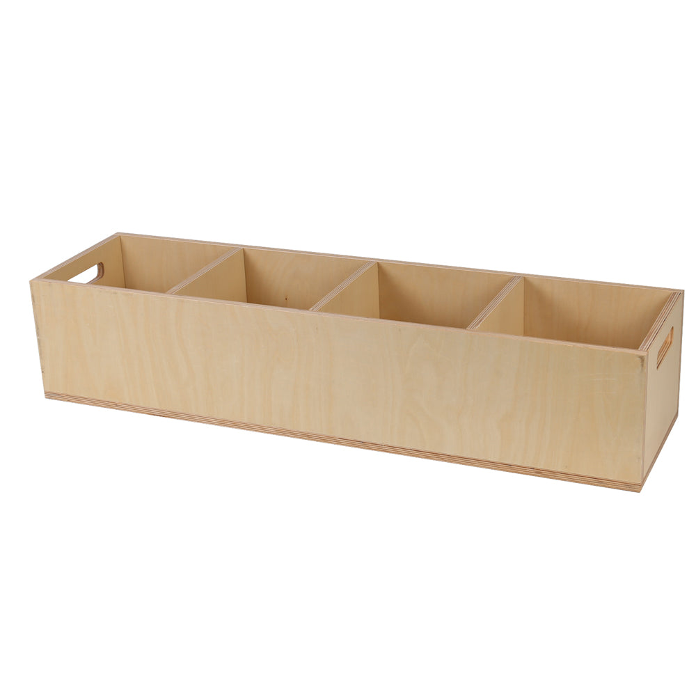 4-COMPARTMENT BENCH 22cm H (NL) – Absorbent Minds Montessori
