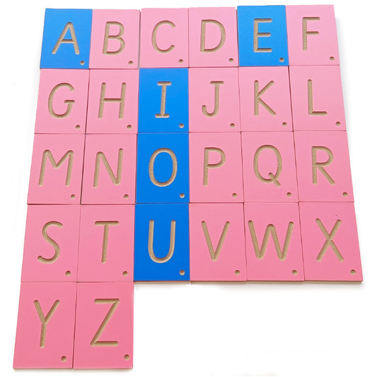 Replacement Discount Grooved Upper Case Letter Tiles