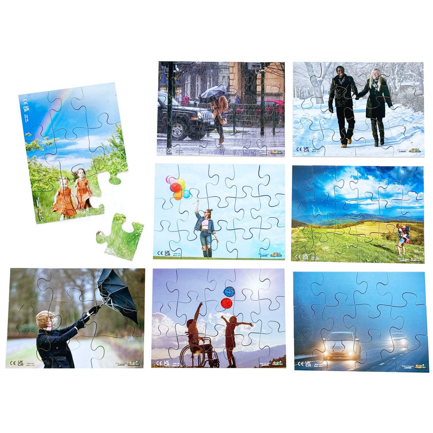 Weather Photo Jigsaw Puzzles: Set of 8