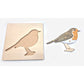 Native British Birds Peg Puzzles Set of 6