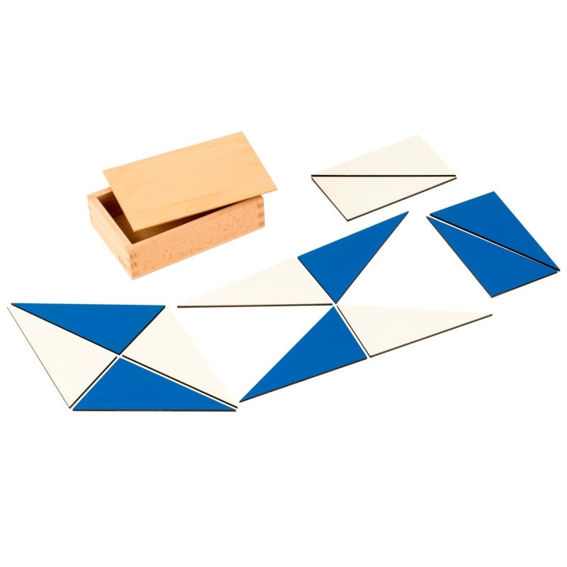 Nienhuis Montessori Identical Constructive Blue Triangles