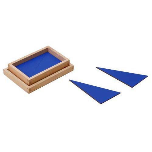 Montessori 12 Identical Blue Constructive Triangles