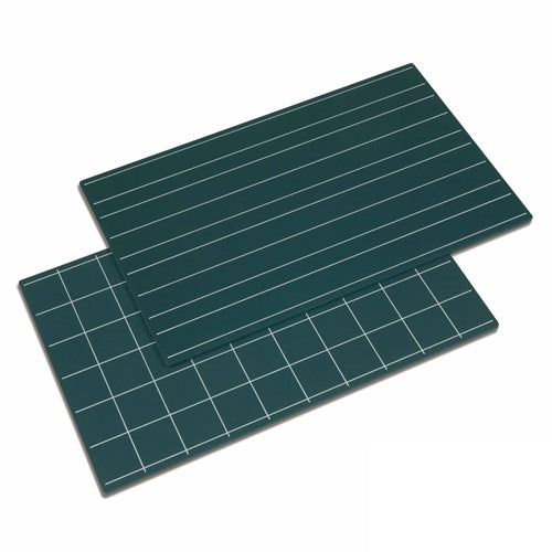 Greenboards With Double Lines And Squares: Set Of 2 (NL)