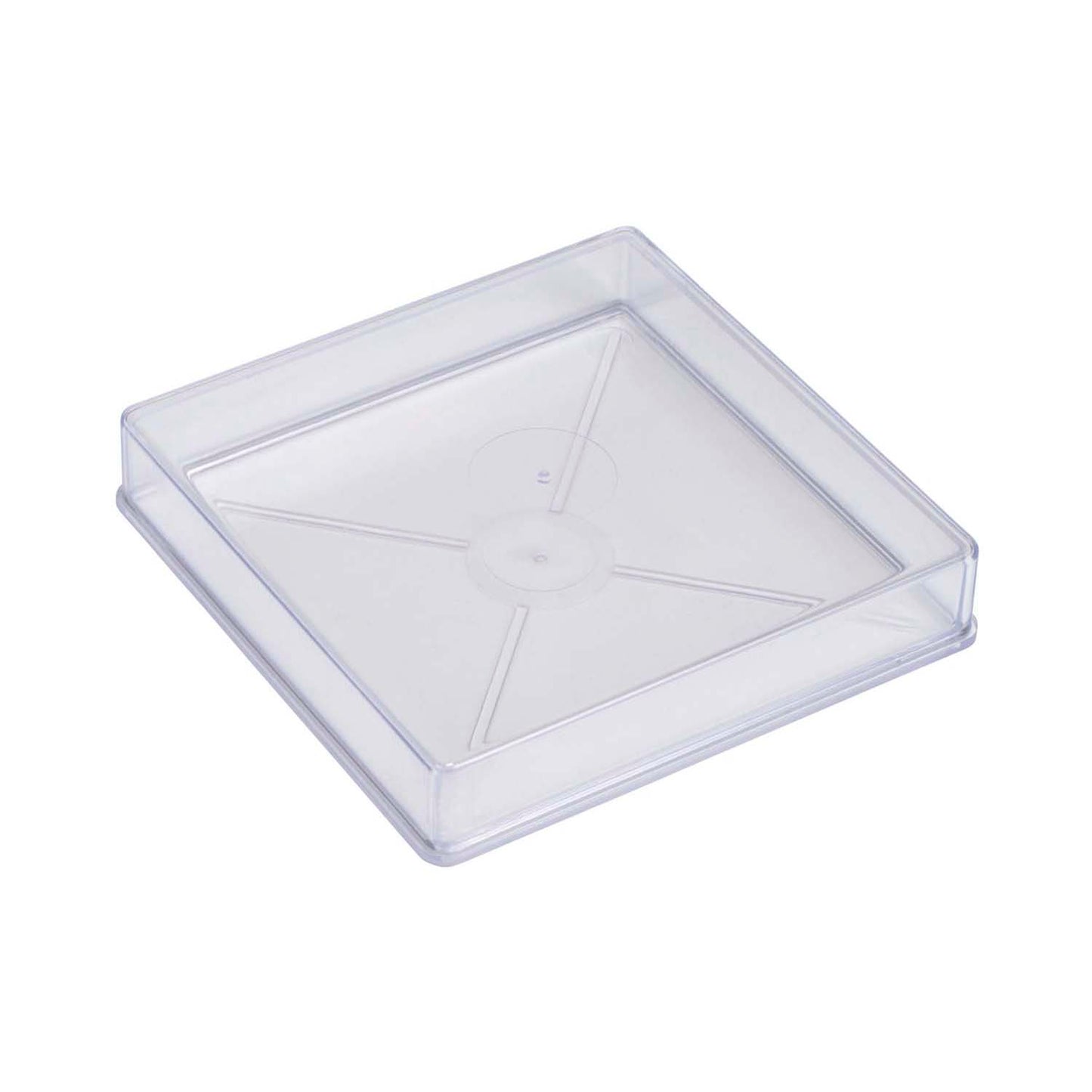 Clear Plastic Box 10.1 x 10.1 x 1.6 cm (NL)