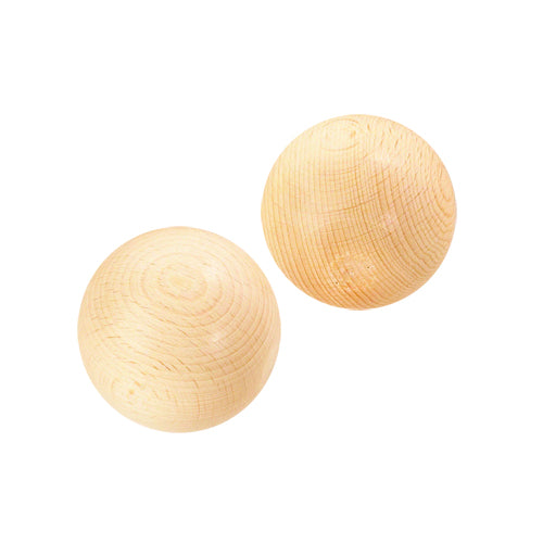 Pair of Wooden Balls for Treasure Basket