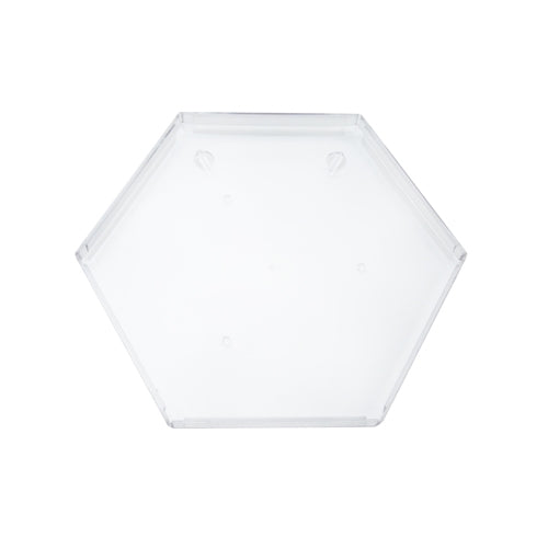 Clear Hexagonal Plastic Tray for Scope - 22 cm (NL)