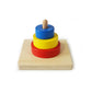 Montessori Three Stacking Discs on a Vertical Dowel