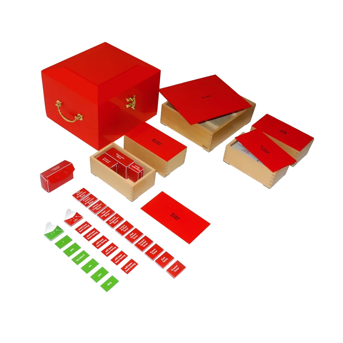 Nienhuis Verb Conjugation Chest: The Big Red Verb Box (NL)