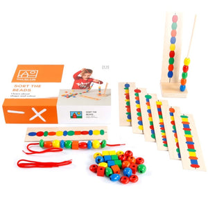 Beads pattern game – Absorbent Minds Montessori