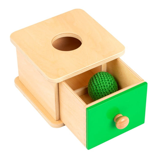 Peekaboo Box with Knitted Ball