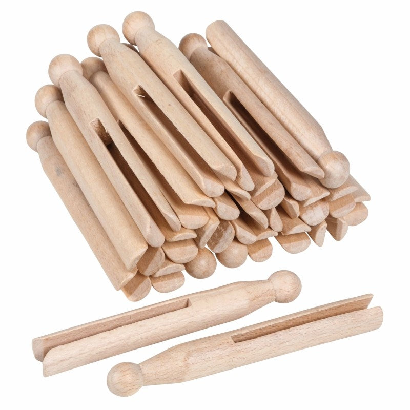 Nienhuis Simple Wooden Clothes Pegs (25) (NL)