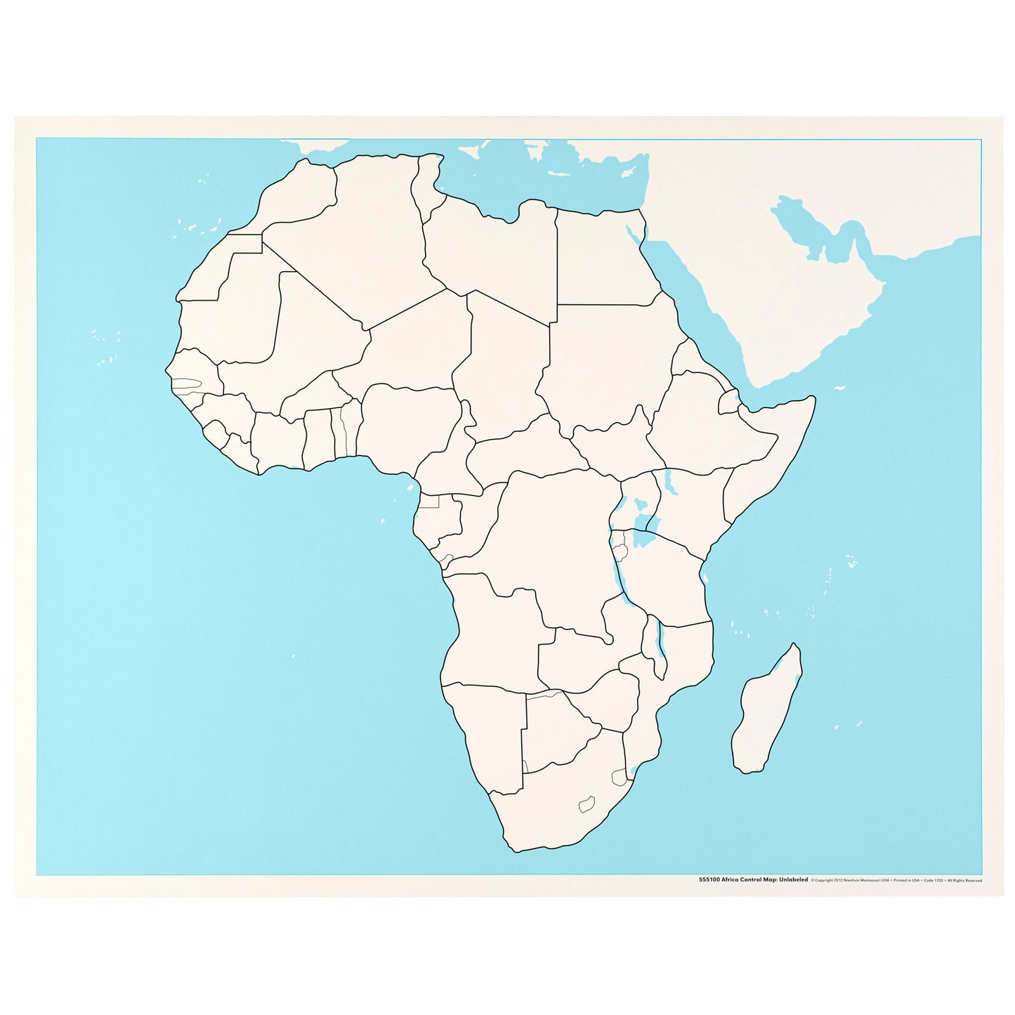 Nienhuis Csm, Africa Unlabeled Control Map (NL)