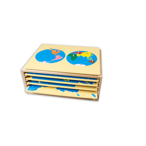 Montessori Board Puzzle Cabinet