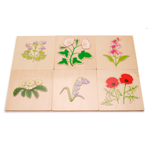 Montessori British Wildflowers Puzzles