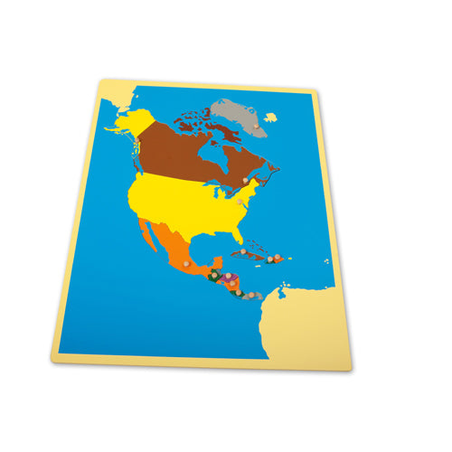 Montessori North America Puzzle Map