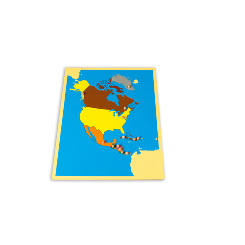 Small North America Board Puzzle Map
