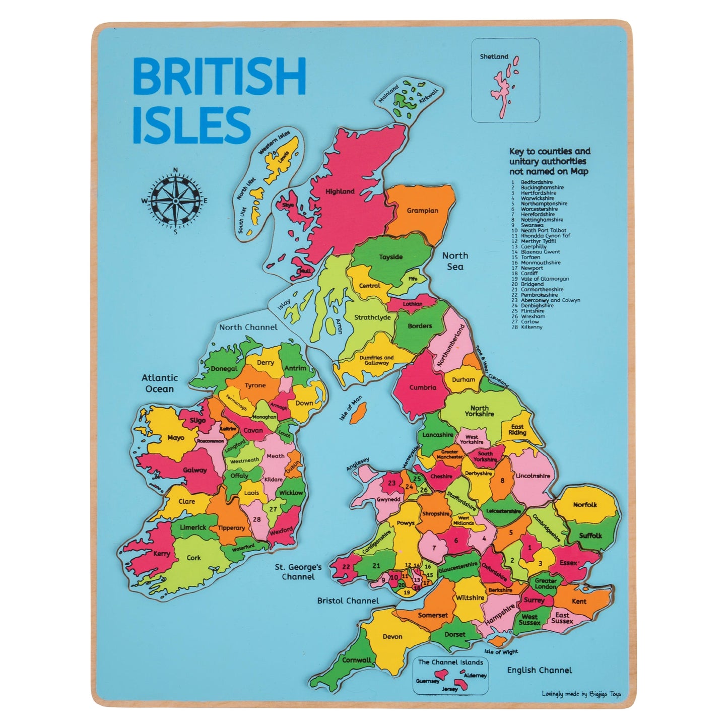 Discount British Isles Labelled Inset Puzzle