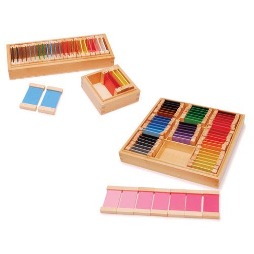 Montessori Economy Wooden Colour Tablets Boxes 1,2 and 3 – Absorbent ...