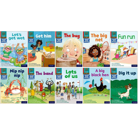 Pack Of 10 Phonic Ditty Book Bag Books