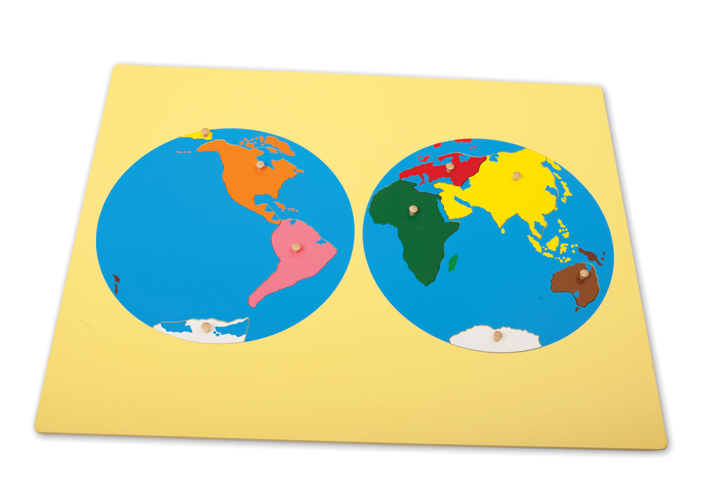 World Continents Puzzle Map