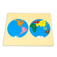 Small World and Continents Board Puzzle Set