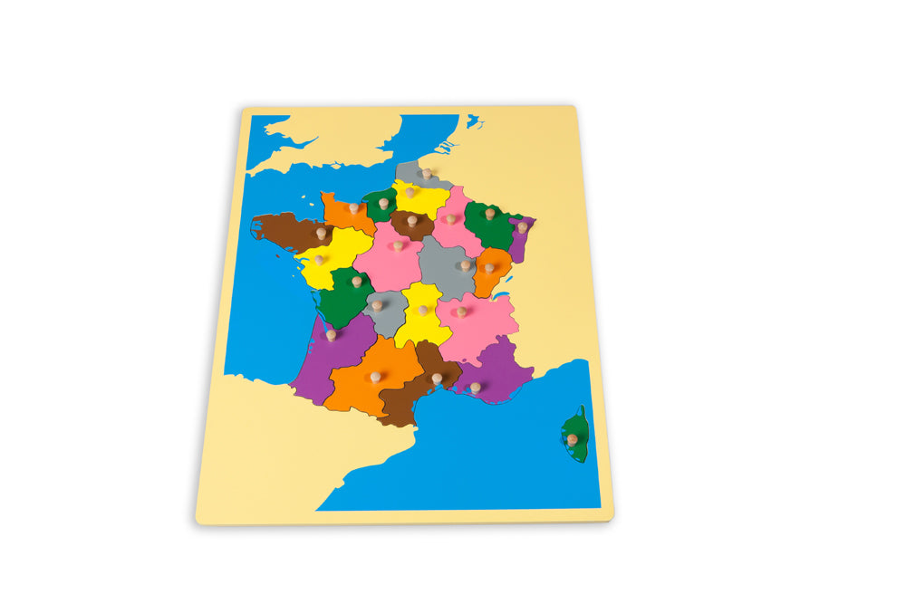Small France Board Puzzle Map