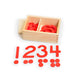 Discount Cut-out Numerals and Counters - Red