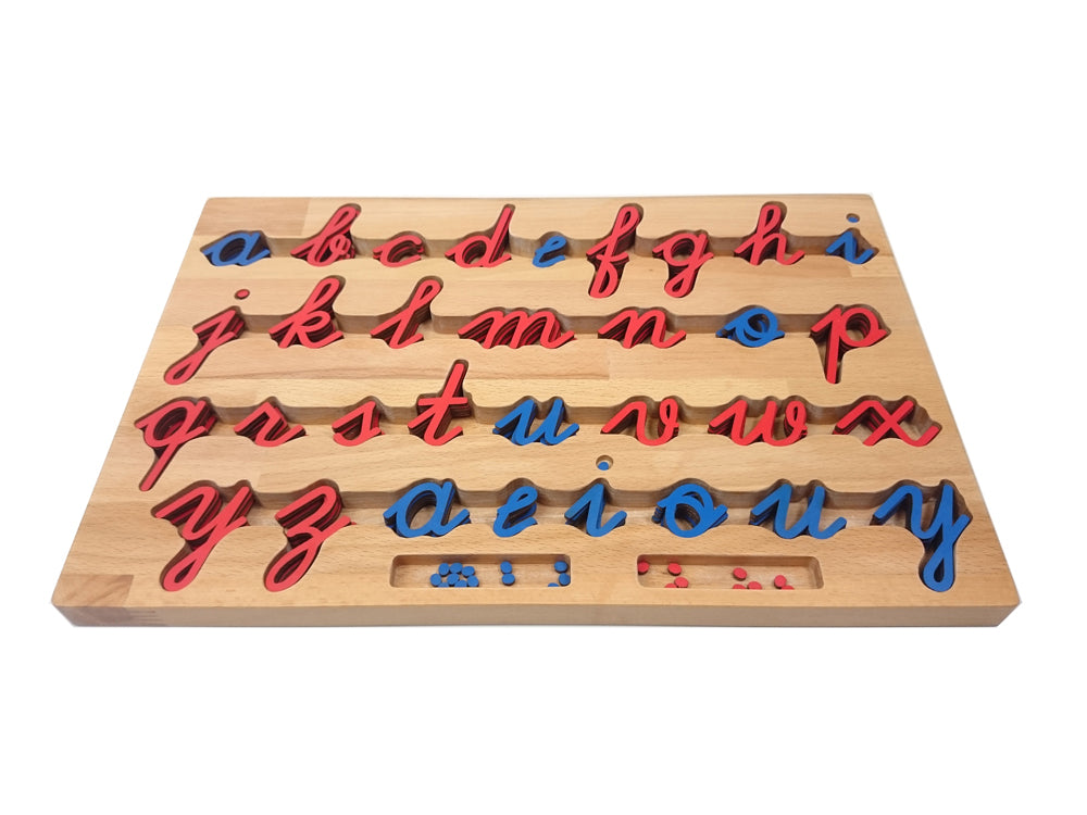 Cursive Movable Alphabet in Configured Box