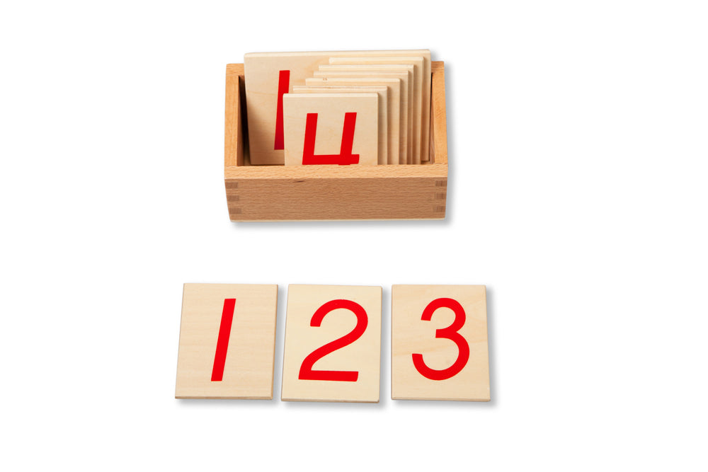 Red Number Cards 1-10