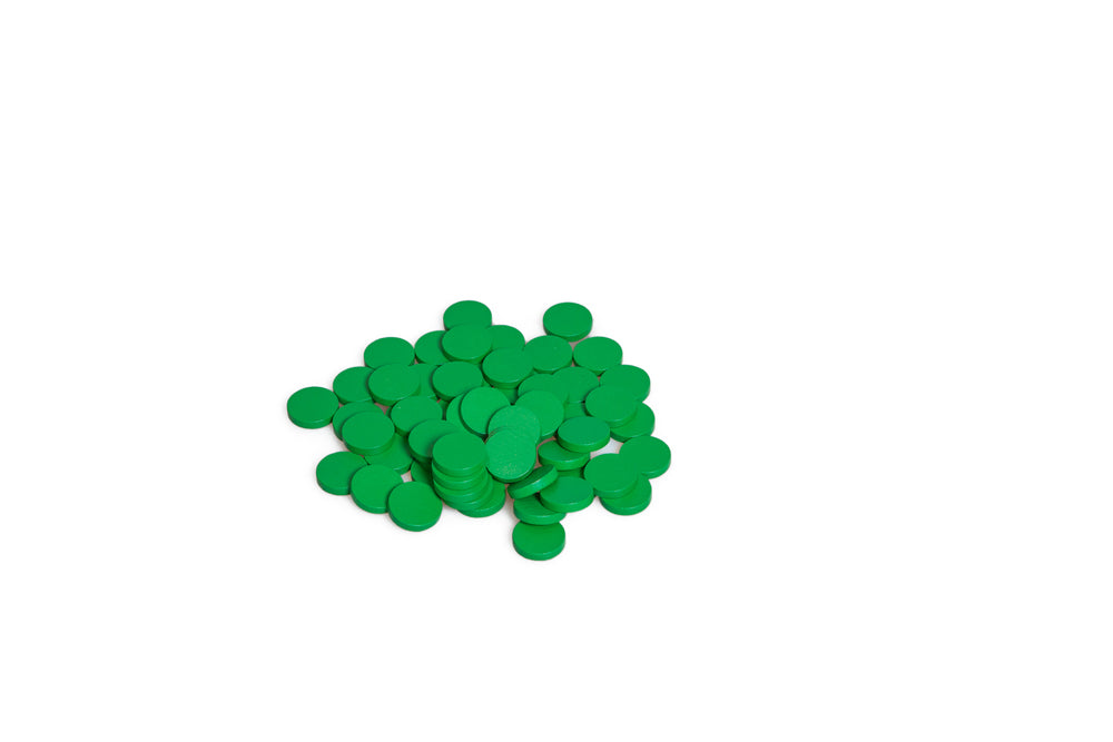 55 Spare Small Green Counters