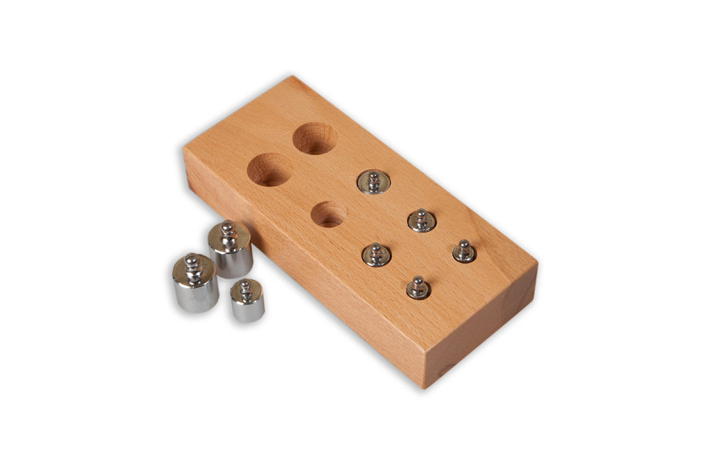 Metal mini weights for scales with stand