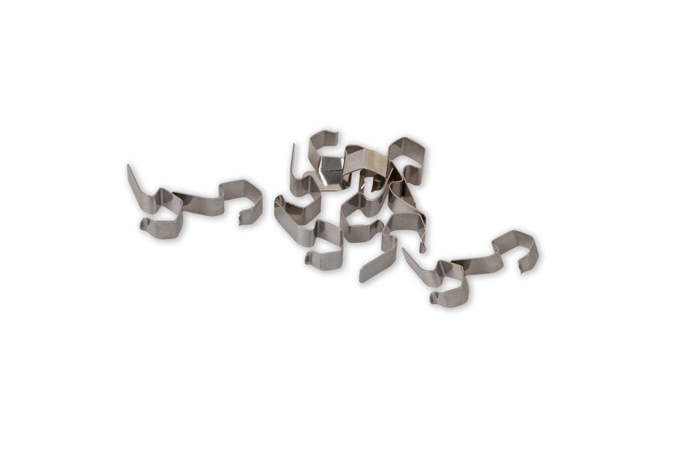 12 Weck Jar Stainless Steel Clips / Clamps - suitable for 6 jars