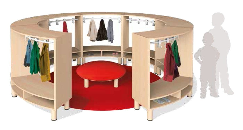 Curved Learning Area Furniture Set  (NL)