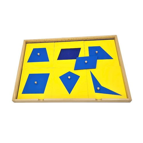 Geometric Presentation Tray with 6 Quadrilaterals