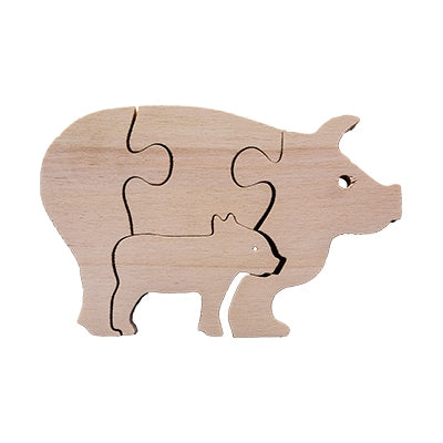 Pig Mother and Baby Puzzle