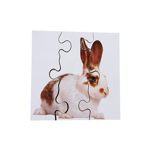6 Animal Pets Simple Wooden Jigsaws