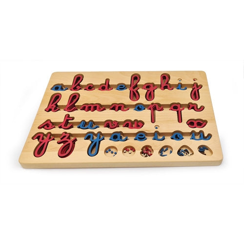 French Cursive Movable Alphabet in Configured Box