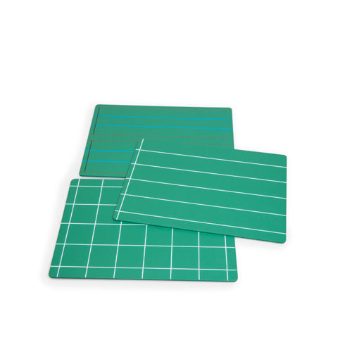 Montessori Green Boards with Lines and Squares