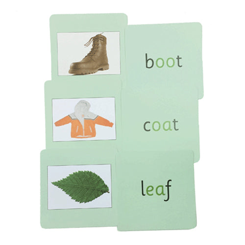 Montessori Green Phonics Reading Cards