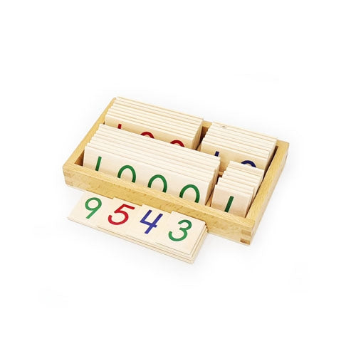 Montessori Wooden Small Place Value Cards 1-9999
